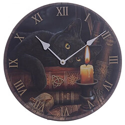 Horloge avec Chat Sorcier par Lisa Parker