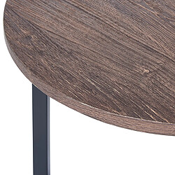 Acheter Beliani Table d'appoint Table basse MDF Bois foncé TIPPO