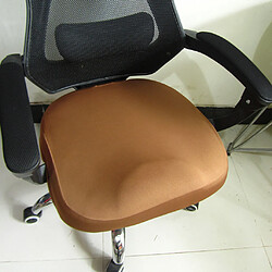 Housse de chaise de salle à manger extensible universelle de spandex de café