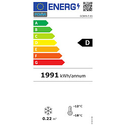 Avis Mini Armoire Négative de Comptoir Vitrée Série G - 90 litres - Polar