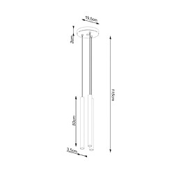 Luminaire Center Suspension Pastelo Acier,Bois Bois pas cher