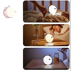 Acheter Universal Lumière de nuit éclairage d'environnement lumière d'ambiance de sommeil d'enfant rechargeable chambre à coucher chevet nourrissage de bébé lumineux rose