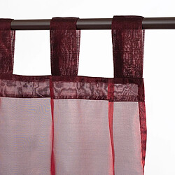 Thedecofactory SUNNY - Voilage à pattes rouge bordeaux 110x250