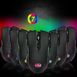 Universal MICE OPTIQUE USB sans fil souris 7Color respirant LED rechargeable