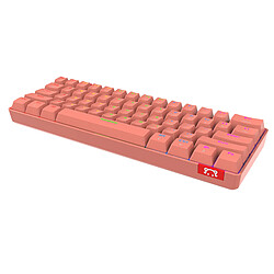 Clavier Mécanique Sans Fil Bluetooth RVB 61 Touches Pour Ordinateur Portable PC Rose B