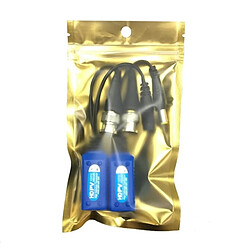 Avis Wewoo Balun vidéo 2 PCS Anpwoo 500PV épissable 2 en 1 puissance + HD-CVI / AHD / TVI Transmetteur passif torsadé