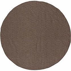 Venture Home Tapis en polyester et laine marron Julana Diamètre 200 cm.