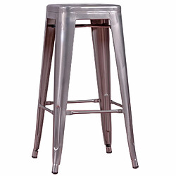 Nest Dream Tabouret empilable en acier métal (68cm) - Bistro