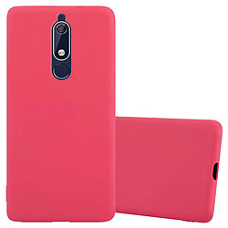 Cadorabo Coque Nokia 5,1 Etui en Rouge