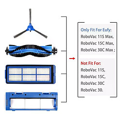 Avis Kit de pièces de rechange pour aspirateur robot Eufy Robovac 11S MAX, 15C MAX, avec filtres, 14 pièces