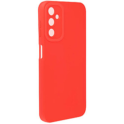 Avizar Coque pour Samsung Galaxy A14 4G et 5G Silicone Mat Protection Caméra Rouge