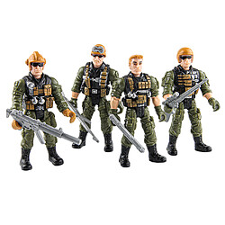 4pcs Articulations Mobiles Soldats De L'armée Jouets Modèle Militaire Jeu De Figurine Jouet