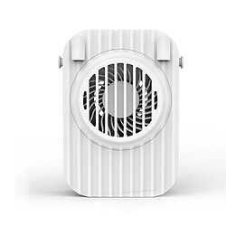 (Blanc) Ventilateur de Cou Portable Mini 3 Vitesses Réglable USB Climatisation Voyage de Camping en Plein air