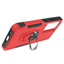 Avizar Coque Antichoc pour Samsung Galaxy S24 Anneau Support Rouge