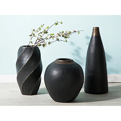 Acheter Beliani Vase décoratif EMONA fait à la main Céramique 54 cm Noir