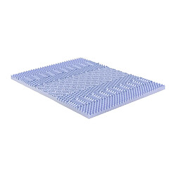 Vente-Unique Surmatelas 140 x 190 cm mémoire de forme 7 zones aux extraits de lavande ép.5cm - ANESI de NATUREA