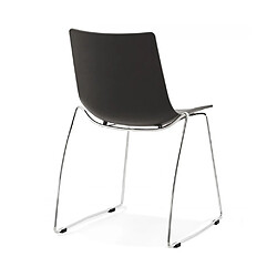 Acheter Mes Chaise repas empilable 58x54x83 cm en polypropylène noir