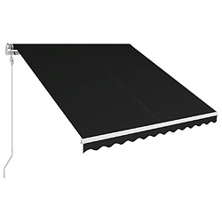 vidaXL Auvent rétractable automatique 350x250 cm Anthracite