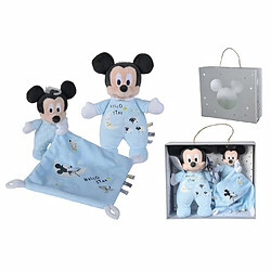 Disney - Peluche et doudou Mickey Brille dans la nuit bleu (Coffret cadeau)