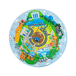 Bigjigs Toys Puzzle de sol circulaire de recyclage