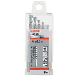 Bosch Forets à métaux rectifiés HSS-Co, DIN 338 10,2 x 87 x 133 mm