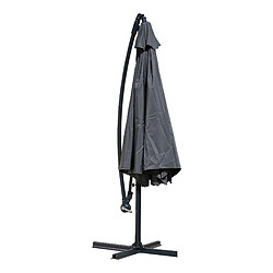 Acheter Mobili Rebecca Parapluie De Jardin Gris Foncé 3x3 Parasol En Acier Décentralisé Pour Extérieur