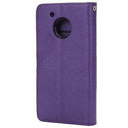 Avis Wewoo Housse Coque Pour Motorola Moto G5 Étui de protection à rabat horizontal de couleur unie avec support et fentes cartes et portefeuille et cadre photo et lanière violet