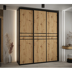 Abiks Meble Armoire Davos 10 À Portes Coulissantes 235,2/200/45 3 Portes