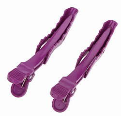 Justgreenbox 6 pièces clips de sectionnement pinces Salon de coiffure poignée de cheveux Crocodile bricolage accessoires épingles à cheveux en plastique - 32894450405 pas cher