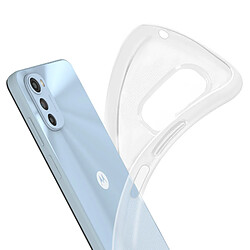 Avizar Coque Motorola G22, E32 et E32s Silicone Flexible Fine et Légère Transparent pas cher