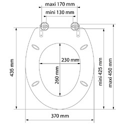 Acheter SCHÜTTE Siège de toilette SEA STONE MDF