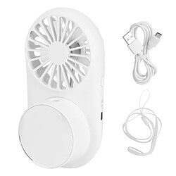 Mini Ventilateur USB Ventilateur de Cou Suspendu Portable Été Voyage en Plein Air Refroidisseur d'Air Portatif Humidificateur Ventilador avec Miroir de Maquillage pas cher