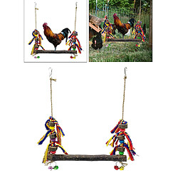 Poulet Swing Large Perroquets Perche En Bois Pour Poule Grands Oiseaux Aras Canaries B pas cher