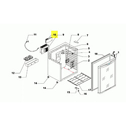 Climadiff PLATINE ELECTRONIQUE REP-12