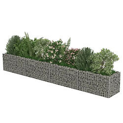 Acheter Maison Chic Jardinière,Lit surélevé - Bac à fleurs - pot de fleur à gabion Acier galvanisé 360x50x50 cm -GKD14414