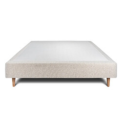 Sommeil de plomb Sommier Tapissier Bouclette Beige 160x200 H35cm