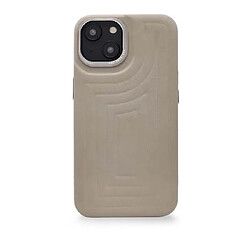 Decoded Coque pour iPhone 14 Plus Compatible MagSafe en Cuir Beige