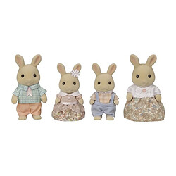 Poupée - SYLVANIAN FAMILIES - La famille Lapin Creme - Articulée et habillée avec soin