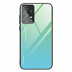 Coque en TPU anti-rayures cyan/bleu pour votre Samsung Galaxy A33 5G