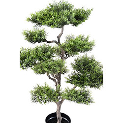 Acheter Pegane Plante artificielle haute gamme Spécial extérieur / PIN artificiel BONSAI - Dim : 95 x 60 cm