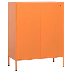 Acheter vidaXL Armoire de rangement Orange 80x35x101,5 cm Acier