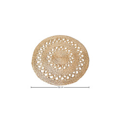 Acheter ICONIK INTERIOR Tapis rond en jute - Boho Bali - 150 CM - Ilya Naturel