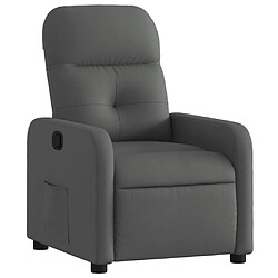 vidaXL Fauteuil inclinable Gris foncé Tissu