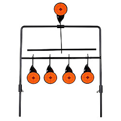 vidaXL Cible de tir avec réinitialisation automatique et 4+1 cibles