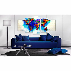 Paris Prix Tableau Imprimé All Colors of the World 100 x 200 cm