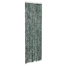 vidaXL Moustiquaire Vert et blanc 56x185 cm Chenille