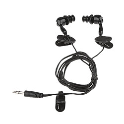 3,5 Mm étanche écouteurs Casque Stéréo Natation Pour Radio MP3 IPod Noir