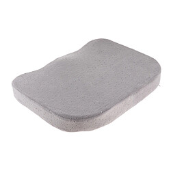 Coussin de coussin de siège en mousse à mémoire de confort avec couvercle à glissière amovible gris