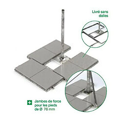 Support ROOF PALETTE OPTEX D.60 - 1270x1520 mm - Pour 6 DALLES 500 x 500 mm