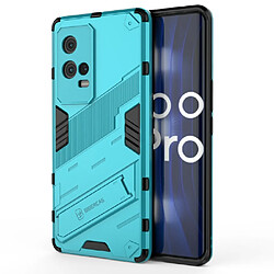 Coque en TPU antichoc, avec béquille bleu clair pour votre Vivo iQOO 8 Pro